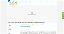Desktop Screenshot of biosafe.in